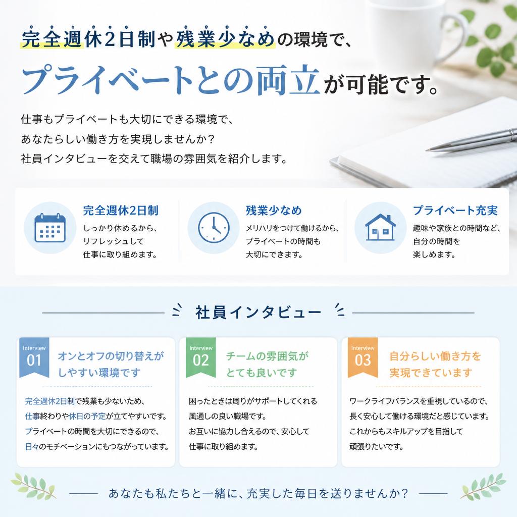 働きやすい職場環境