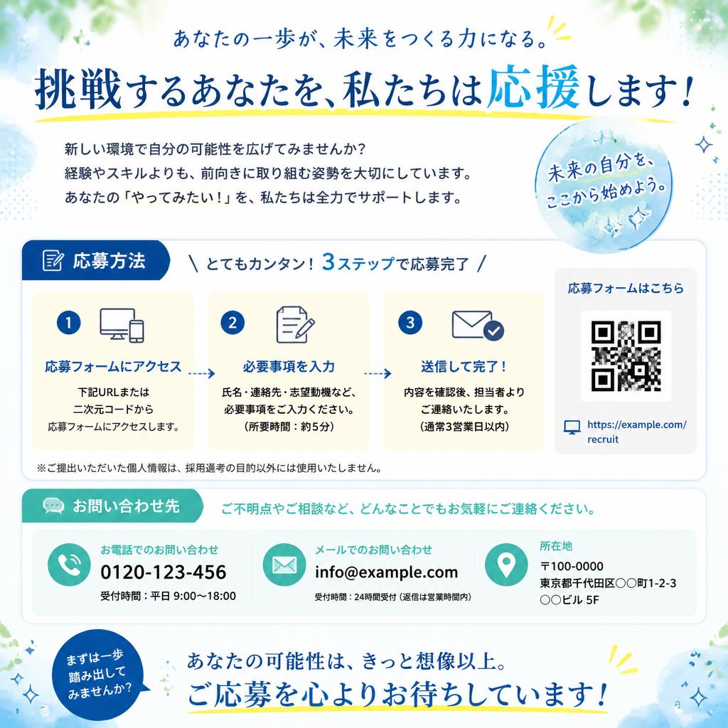 今すぐ応募しよう！