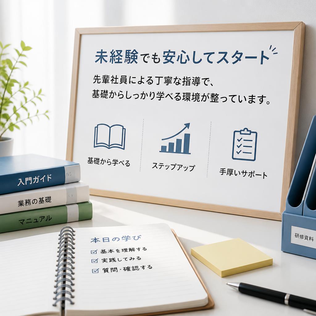 未経験でも安心！充実の研修制度